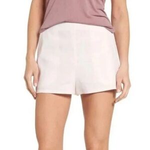 Leith by Nordstrom, high-wasted linen blend Women's cream Shorts in XS
